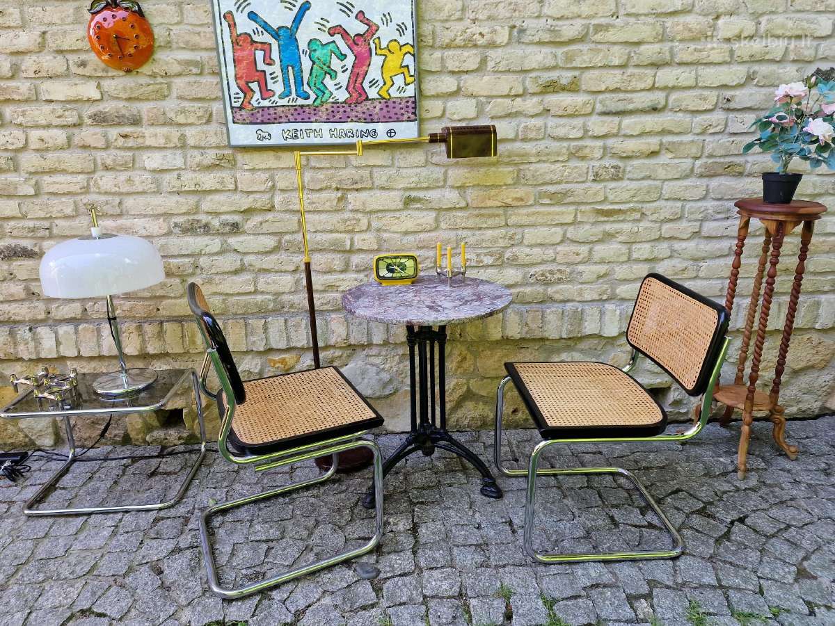 Vintažinės mid century konsolinės kėdės "Cesca" - nuotraukos Nr. 4