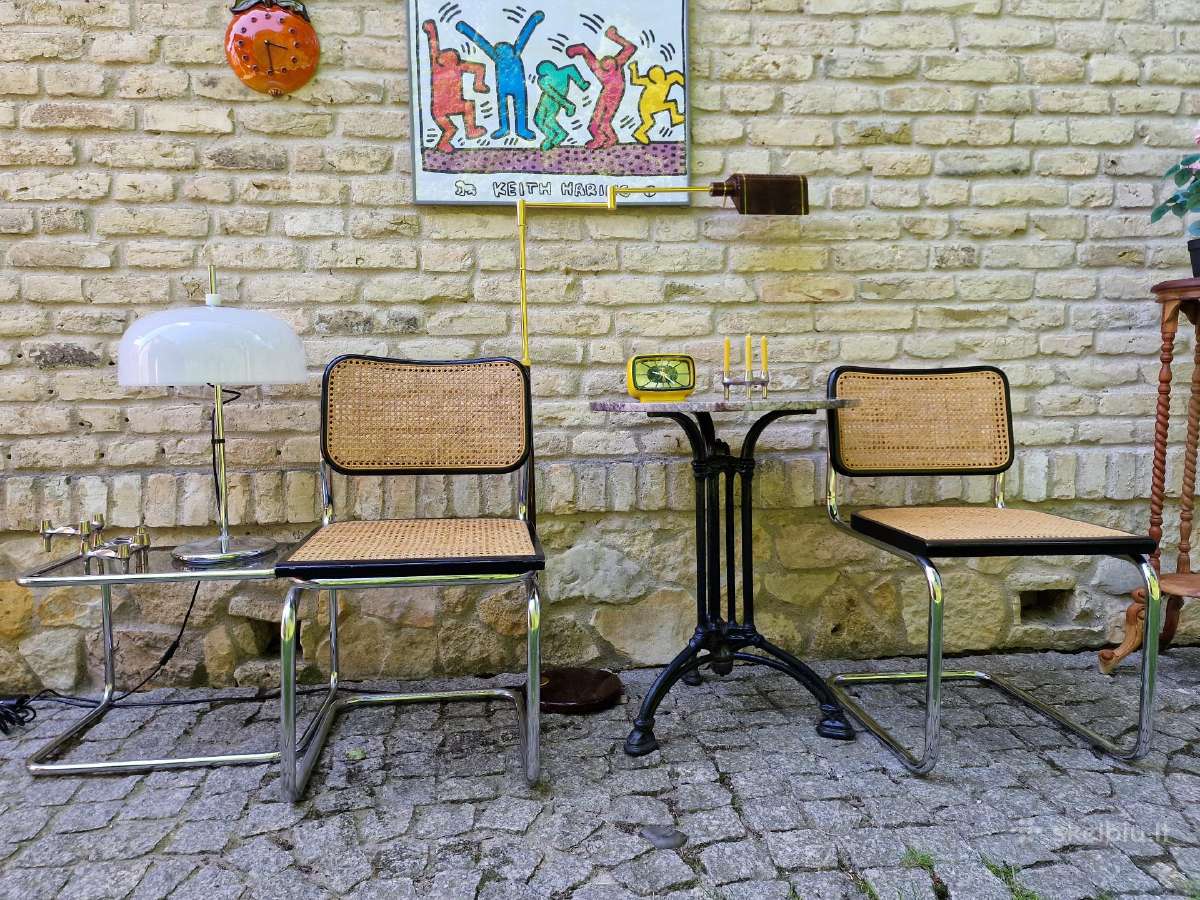 Vintažinės mid century konsolinės kėdės "Cesca" - nuotraukos Nr. 7