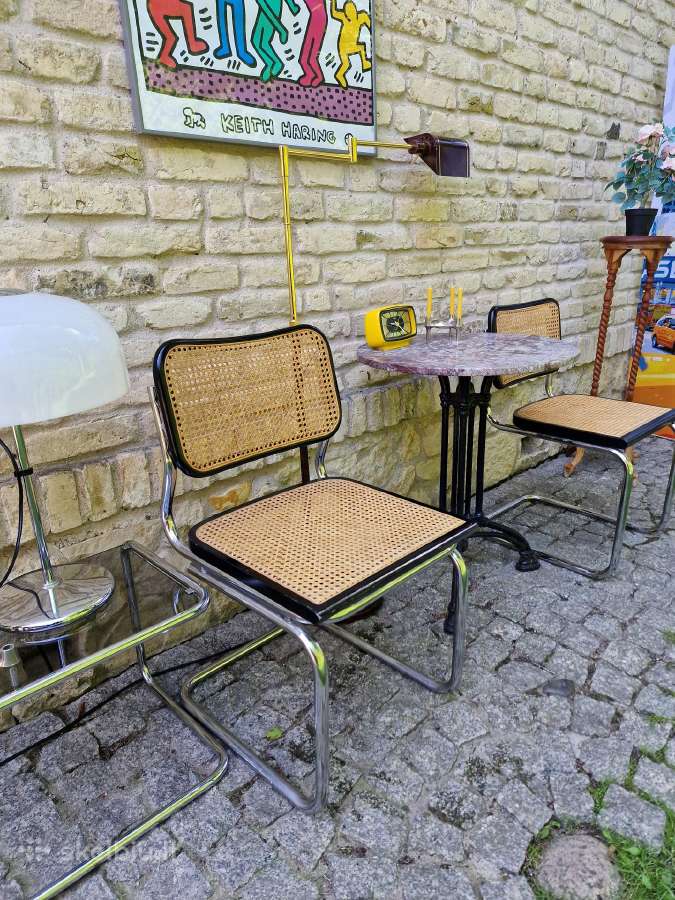 Vintažinės mid century konsolinės kėdės "Cesca" - nuotraukos Nr. 12