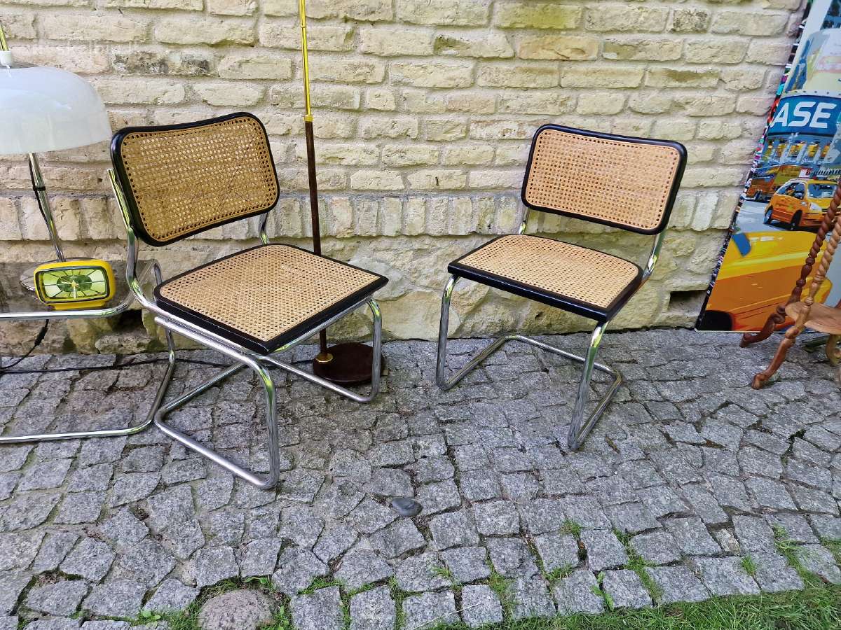 Vintažinės mid century konsolinės kėdės "Cesca" - nuotraukos Nr. 13