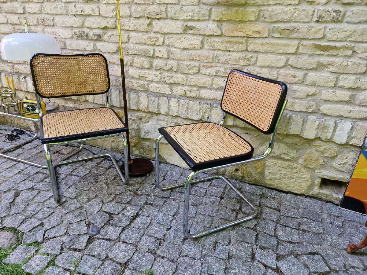 Vintažinės mid century konsolinės kėdės "Cesca" - nuotraukos Nr. 14