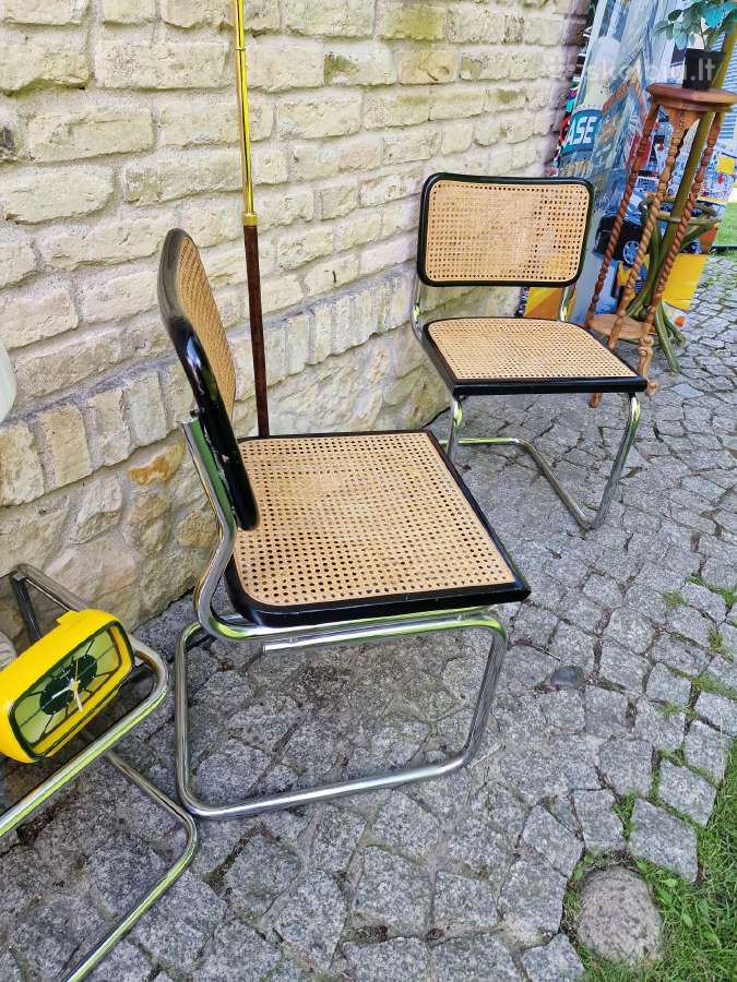 Vintažinės mid century konsolinės kėdės "Cesca" - nuotraukos Nr. 15