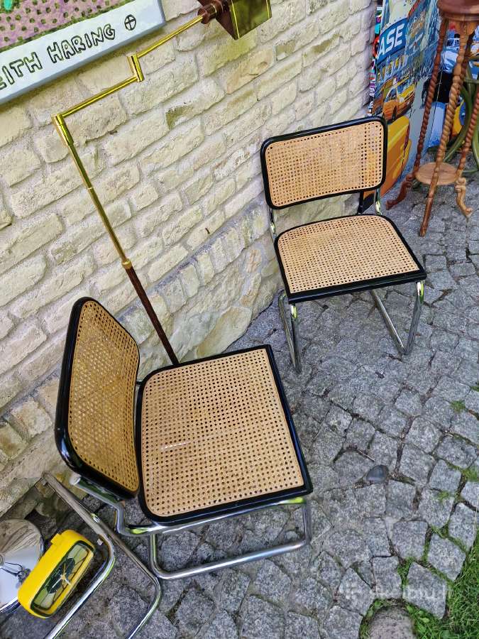 Vintažinės mid century konsolinės kėdės "Cesca" - nuotraukos Nr. 16