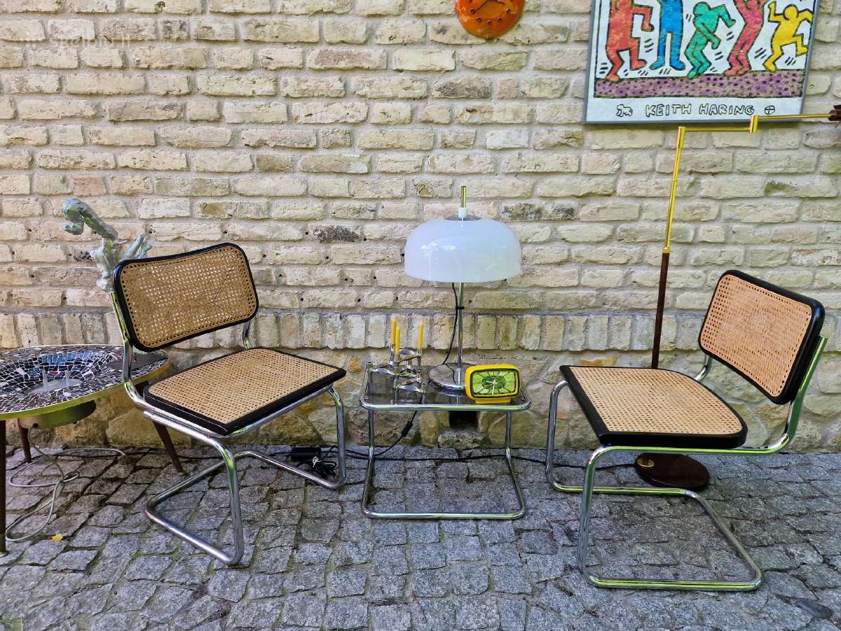 Vintažinės mid century konsolinės kėdės "Cesca" - nuotraukos Nr. 17