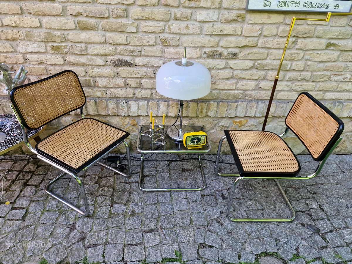 Vintažinės mid century konsolinės kėdės "Cesca" - nuotraukos Nr. 18