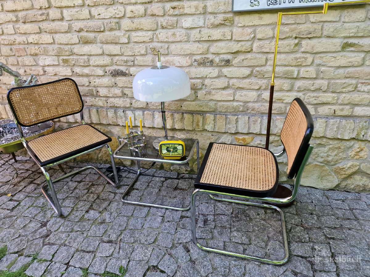 Vintažinės mid century konsolinės kėdės "Cesca" - nuotraukos Nr. 19