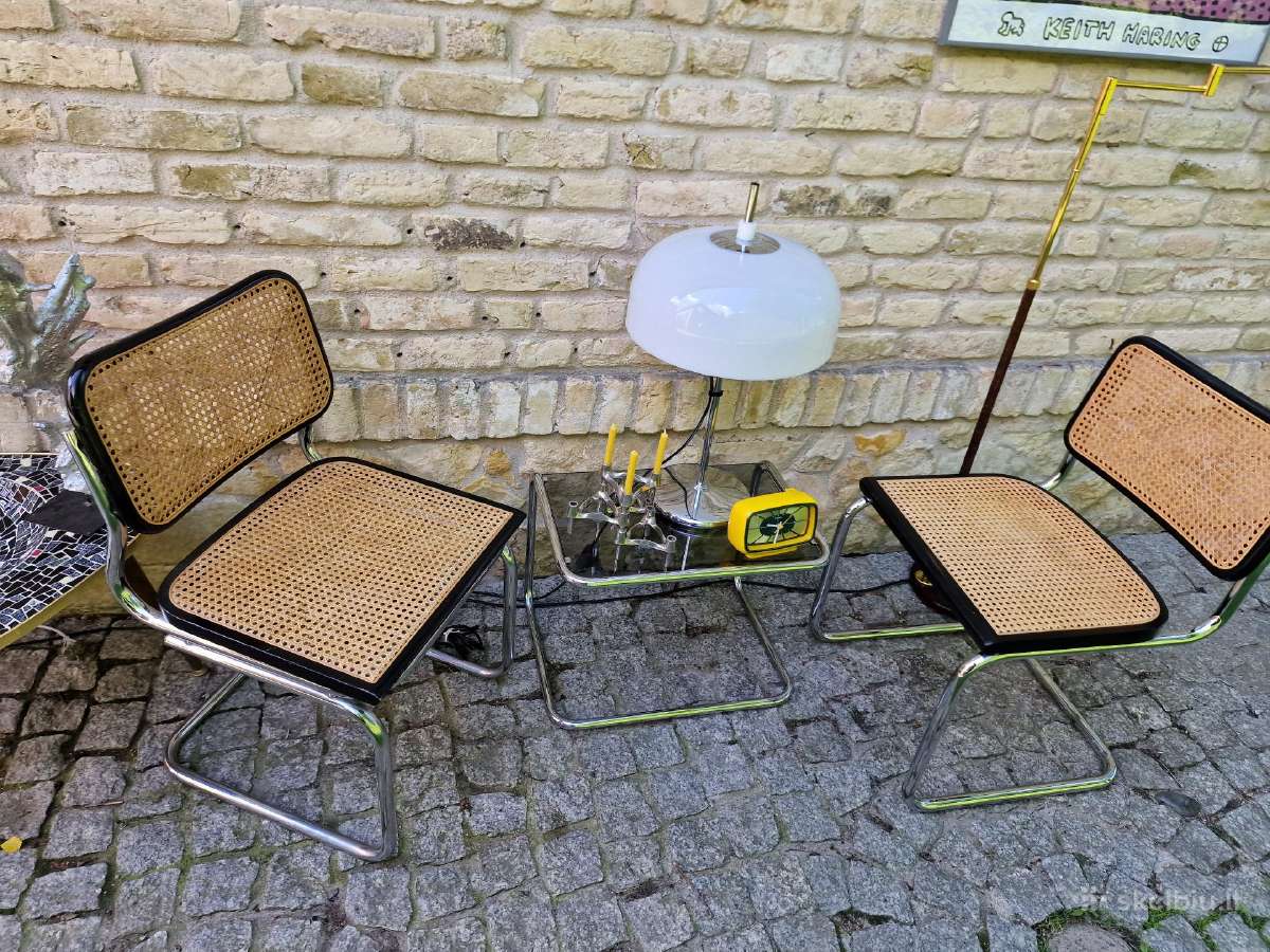 Vintažinės mid century konsolinės kėdės "Cesca" - nuotraukos Nr. 21