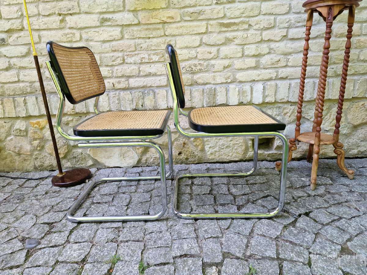 Vintažinės mid century konsolinės kėdės "Cesca" - nuotraukos Nr. 24