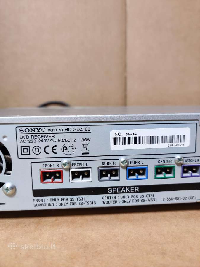 Namų kino sistemos imtuvas Sony Hcd-dz100 - nuotraukos Nr. 3