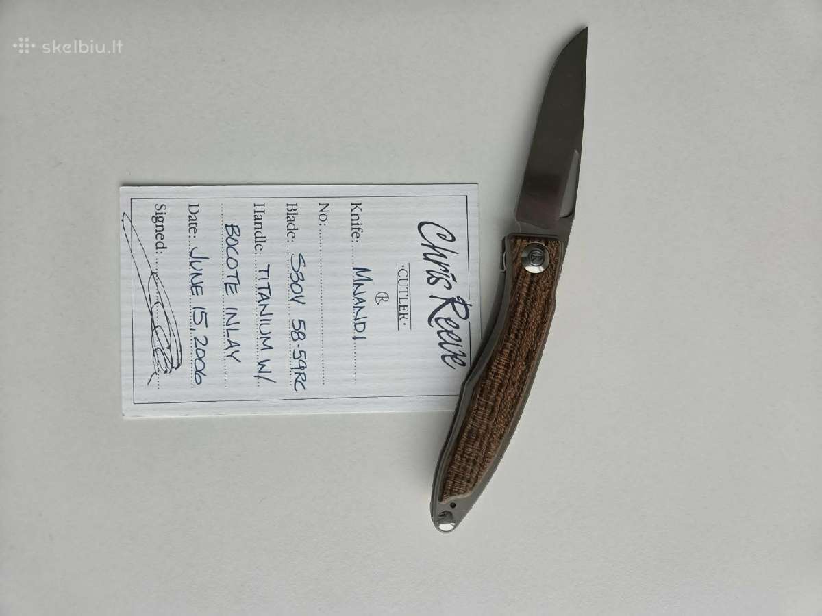 Peilis Chris Reeve Mnandi, S30v, Bocote inlay - nuotraukos Nr. 3