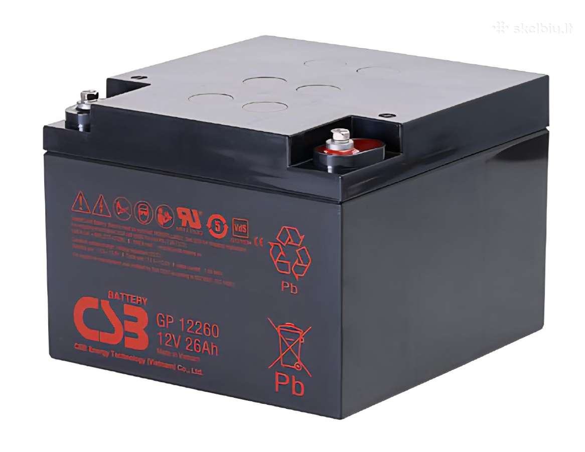 Csb 12v 26ah Agm akumuliatorius