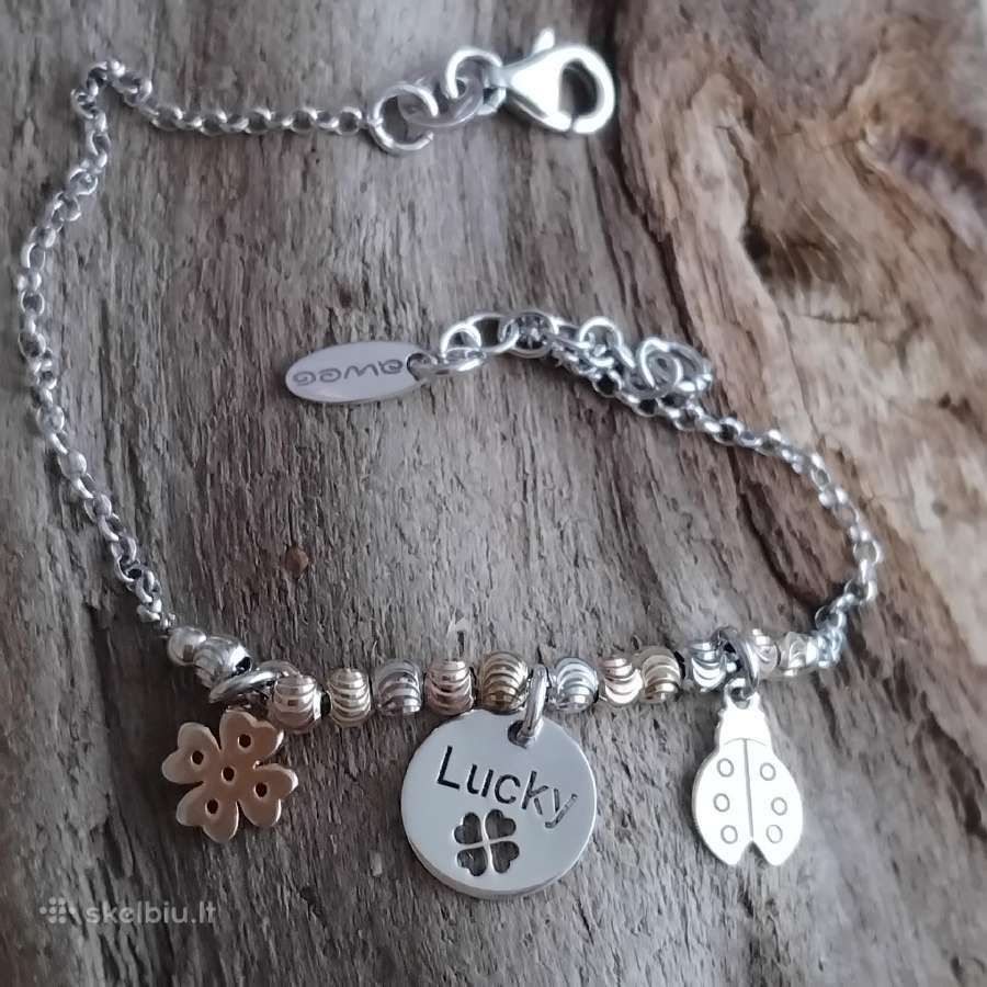 Itališka sidabrinė apyrankė-talismanas - nuotraukos Nr. 4