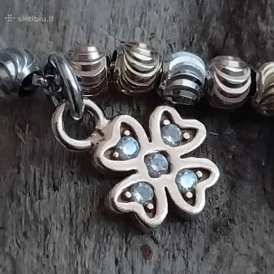 Itališka sidabrinė apyrankė-talismanas - nuotraukos Nr. 5