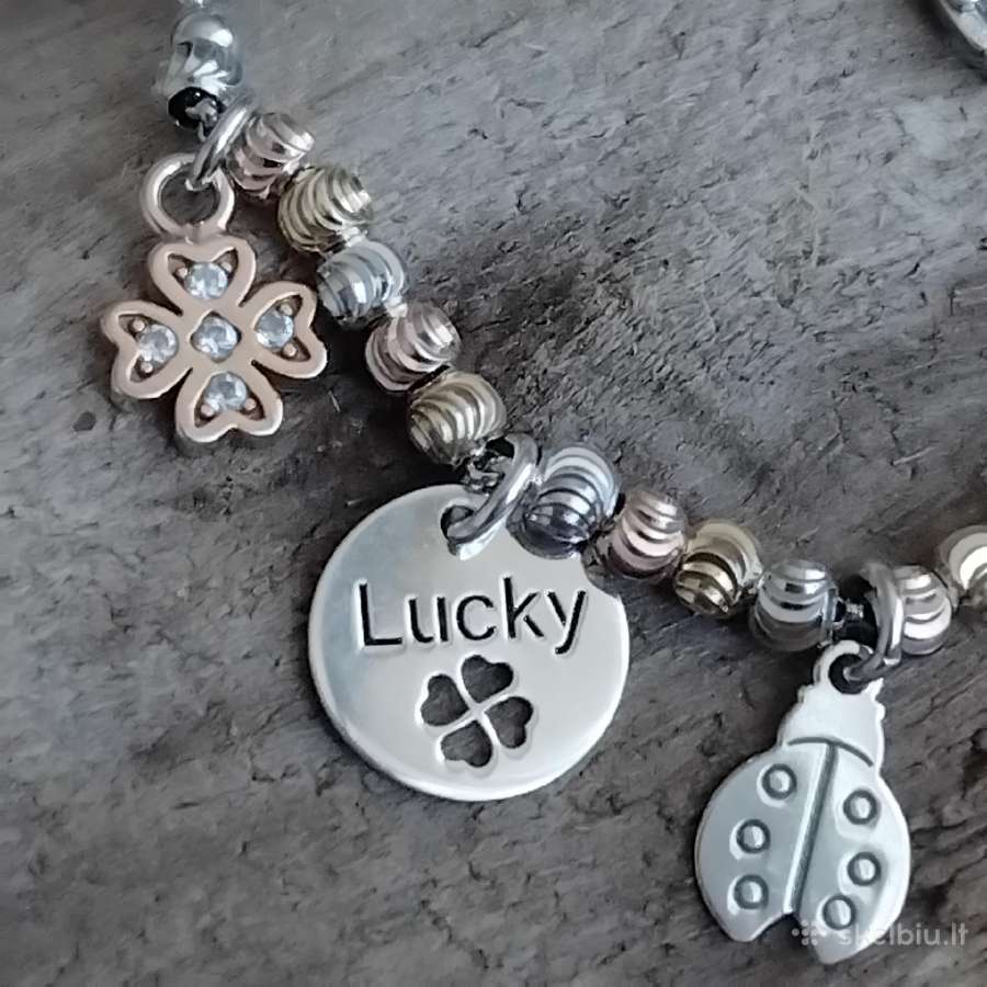 Itališka sidabrinė apyrankė-talismanas - nuotraukos Nr. 6