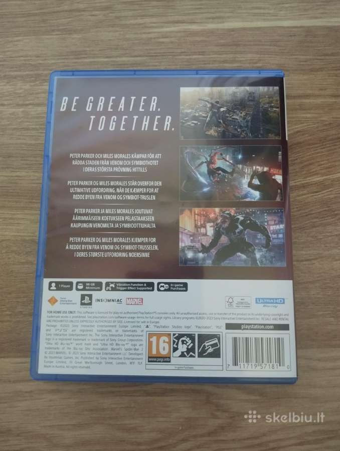 Marvel Spider Man 2 Ps5 - nuotraukos Nr. 2