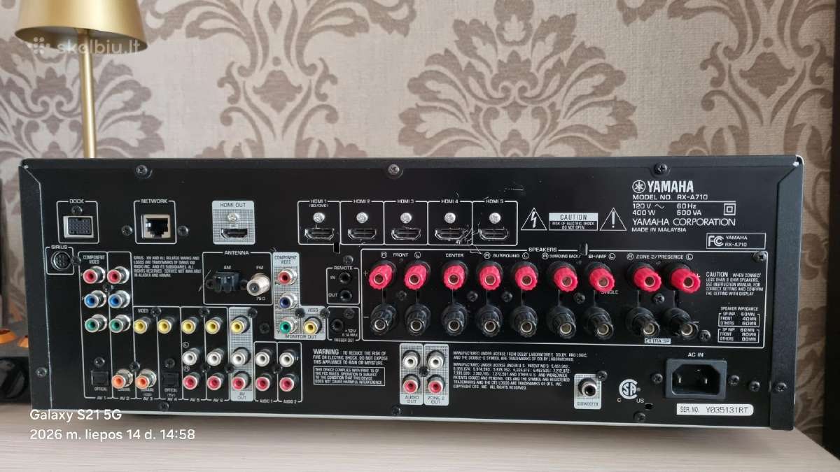 Yamaha rx a710 - nuotraukos Nr. 4