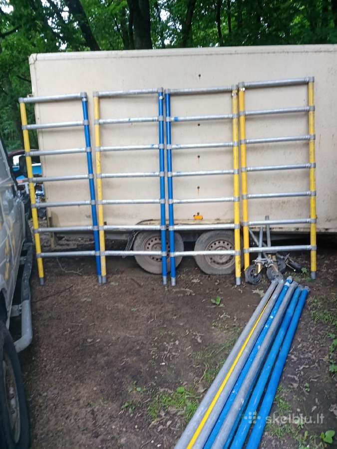 Instant75 du aukštai po 2m aukščio=4m aikštelė-2,5