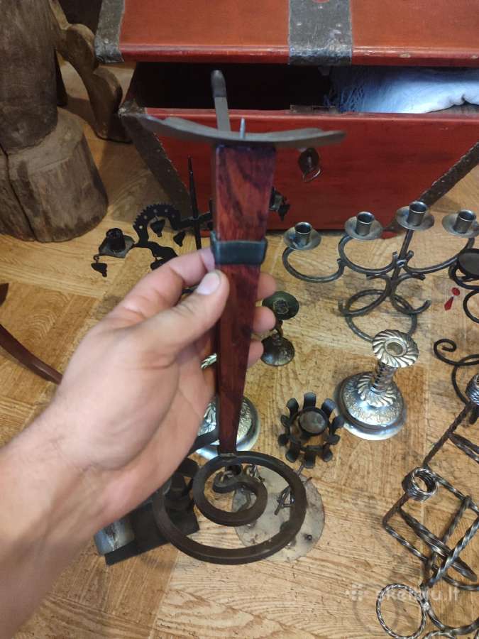 Metalinės žvakidės dekoracijos ir panašiai - nuotraukos Nr. 2