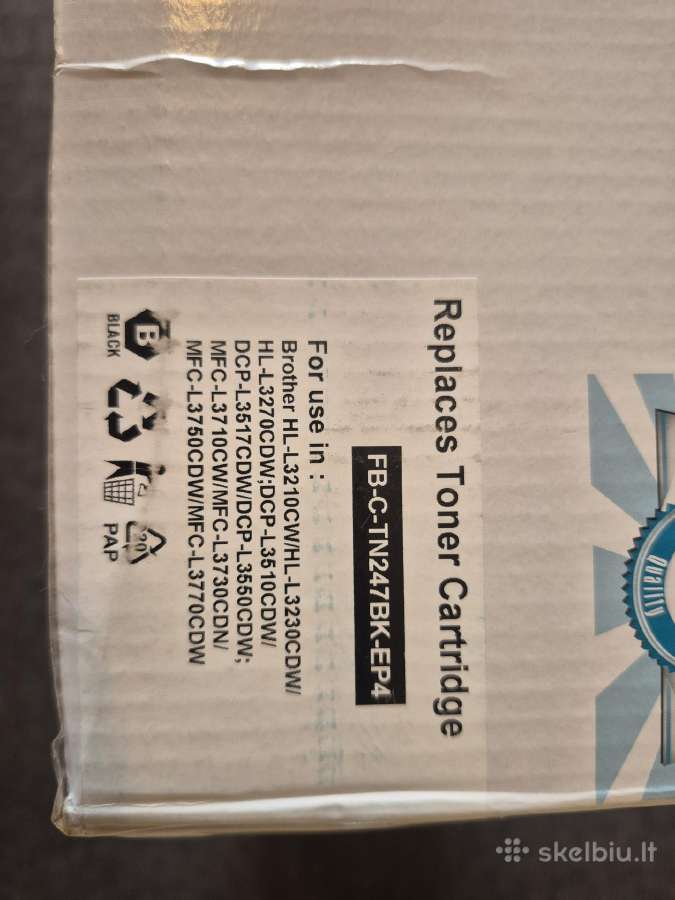 Naujas Brother Tn-247 kasečių komplektas 4 spalvos - nuotraukos Nr. 3