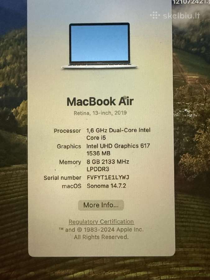 MacBook Air 2019 - nuotraukos Nr. 5