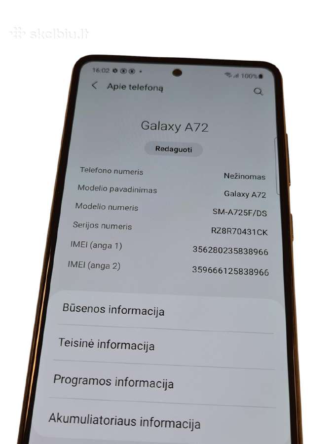 Samsung Galaxy A72 + 3 mėn. garantija - nuotraukos Nr. 4