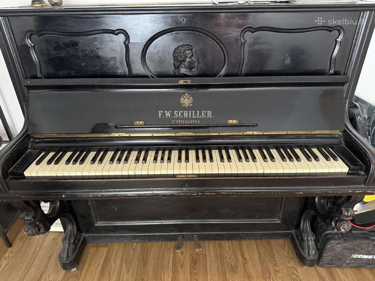 Antikvarinis F.w. Schiller pianinas - nuotraukos Nr. 2