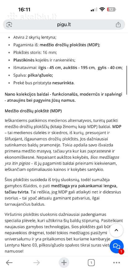 Lentyna - nuotraukos Nr. 2