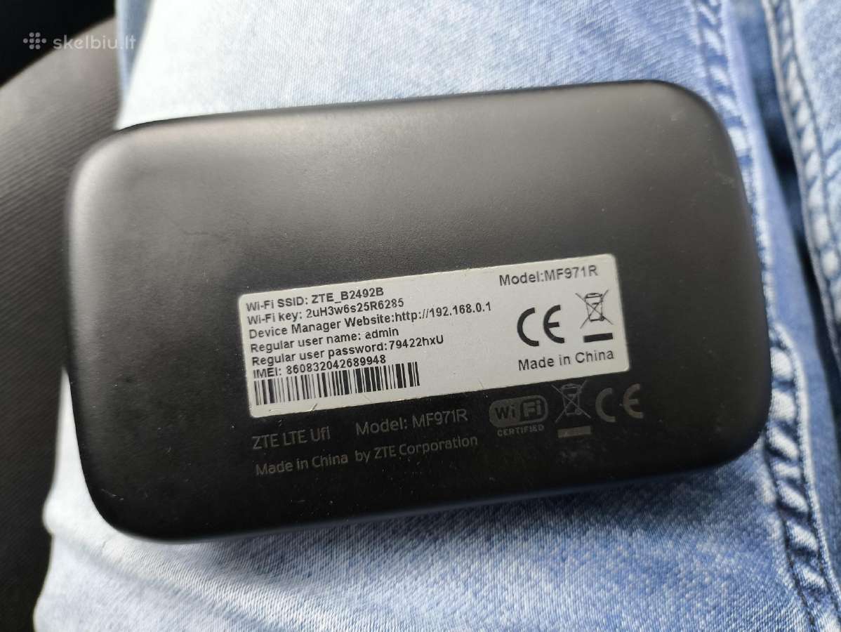 Nešiojamas 4G maršrutizatorius (modemas) Zte Mf971 - nuotraukos Nr. 2