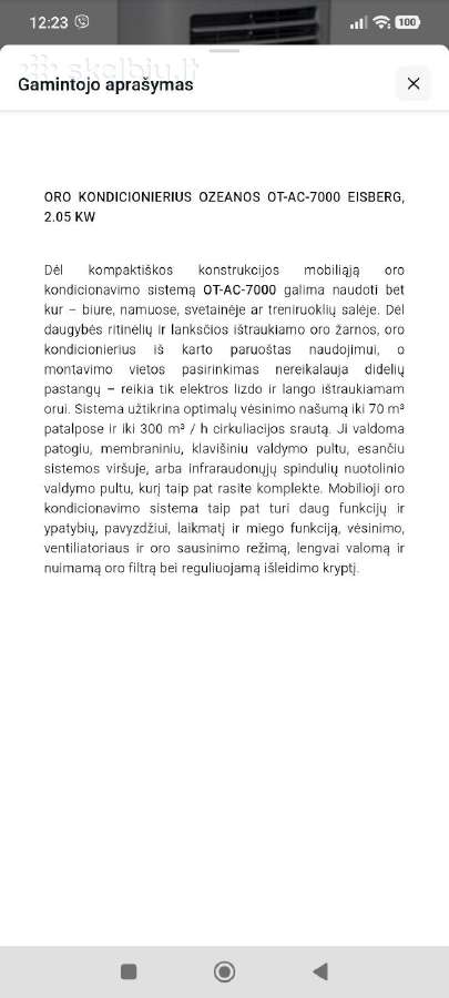 Mobilus kondicionierius - nuotraukos Nr. 2
