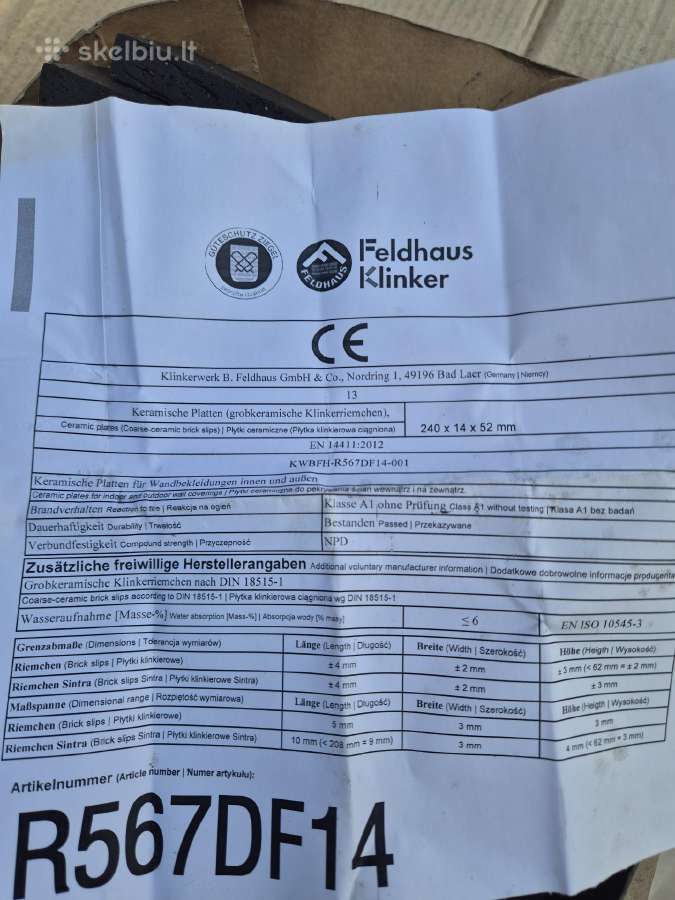 Feldhaus R567df14 klikerio plytelės - nuotraukos Nr. 4