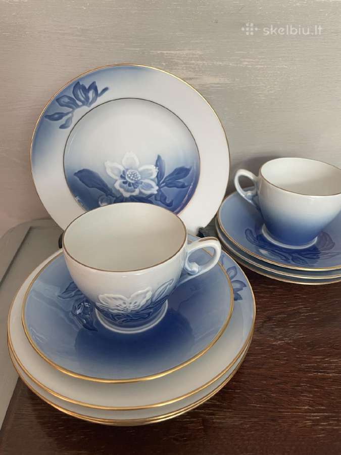 B&g Christmas Rose porceliano trio Nr. 464/616 - nuotraukos Nr. 6