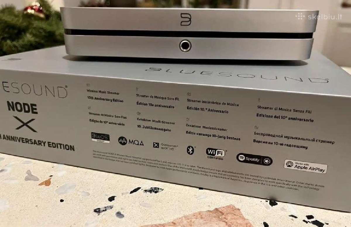 Bluesound Node X 10th Anniversary srautinio perdav