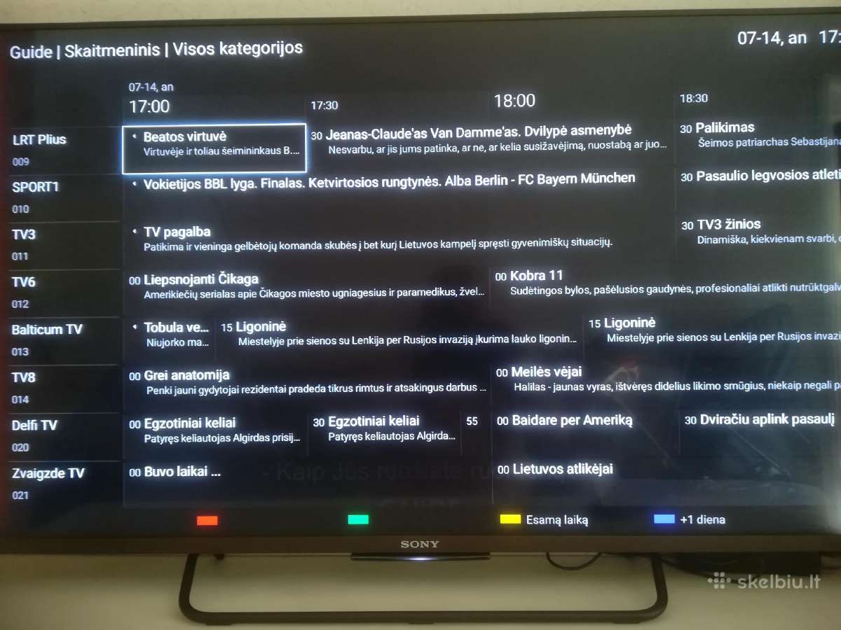 "Sony Kdl-43w755c" 109cm Smart Wi-fi Go3 Youtube - nuotraukos Nr. 4
