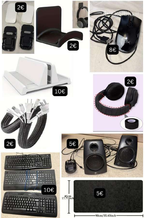 Electronics: keyboards, mouse, computer accessory