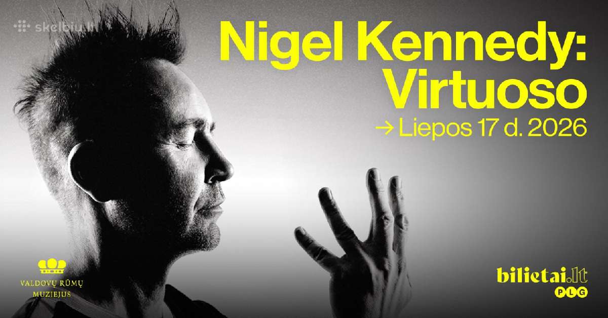 -Parduodami bilietai į Nigel Kennedy Vilniuje