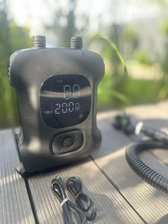 Sup Nešiojama Oro pompa iki 20psi ir Powerbank - nuotraukos Nr. 3