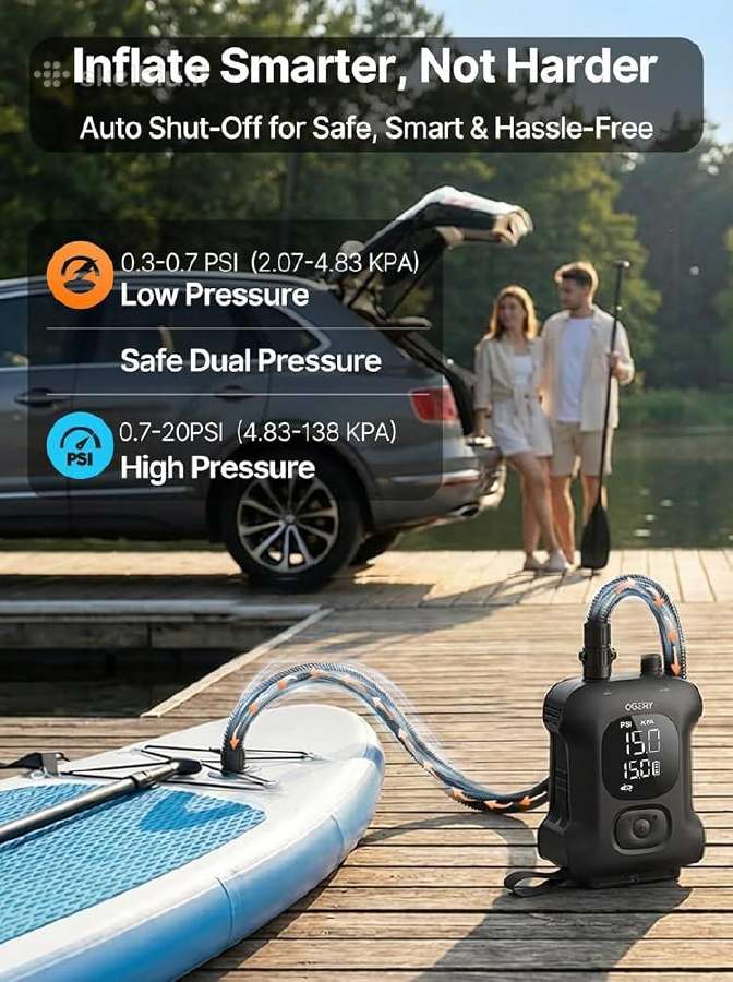 Sup Nešiojama Oro pompa iki 20psi ir Powerbank - nuotraukos Nr. 19
