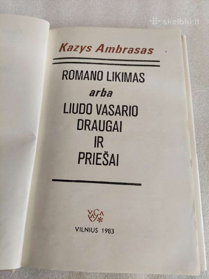 Romano likimas arba L. Vasario draugai ir priešai - nuotraukos Nr. 2