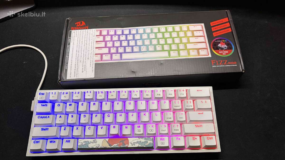 Redragon Fizz K617w-rgb Gaming Keyboard Red switch - nuotraukos Nr. 15