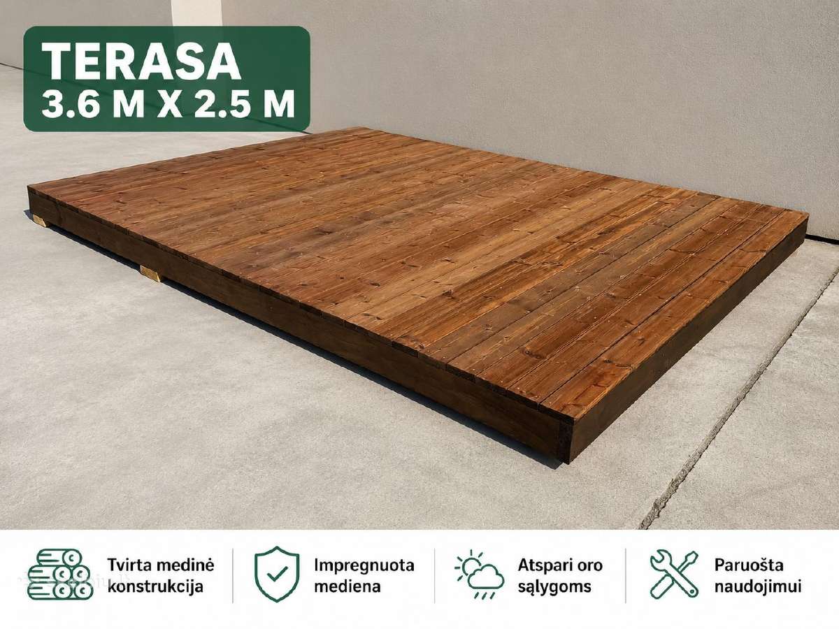 Mobili/stacionari Terasa (Kubilui) ar pasedėjimui - nuotraukos Nr. 3