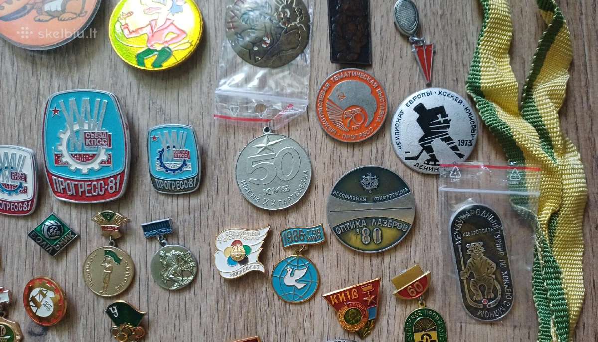 Medaliai ženkliukai rinkinys virš 110 vnt - nuotraukos Nr. 5