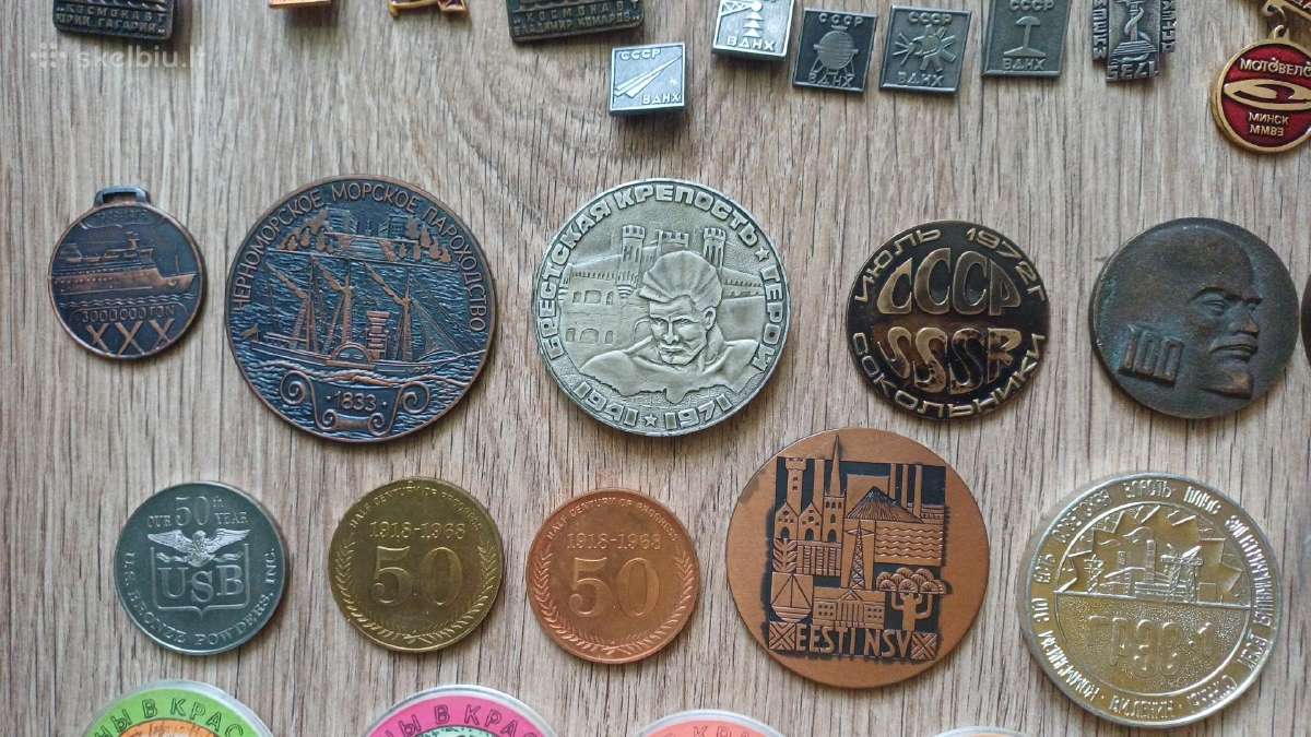 Medaliai ženkliukai rinkinys virš 110 vnt - nuotraukos Nr. 8