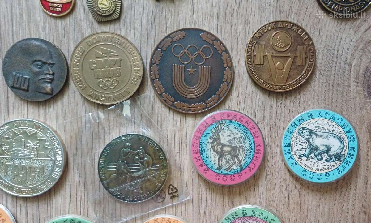 Medaliai ženkliukai rinkinys virš 110 vnt - nuotraukos Nr. 9