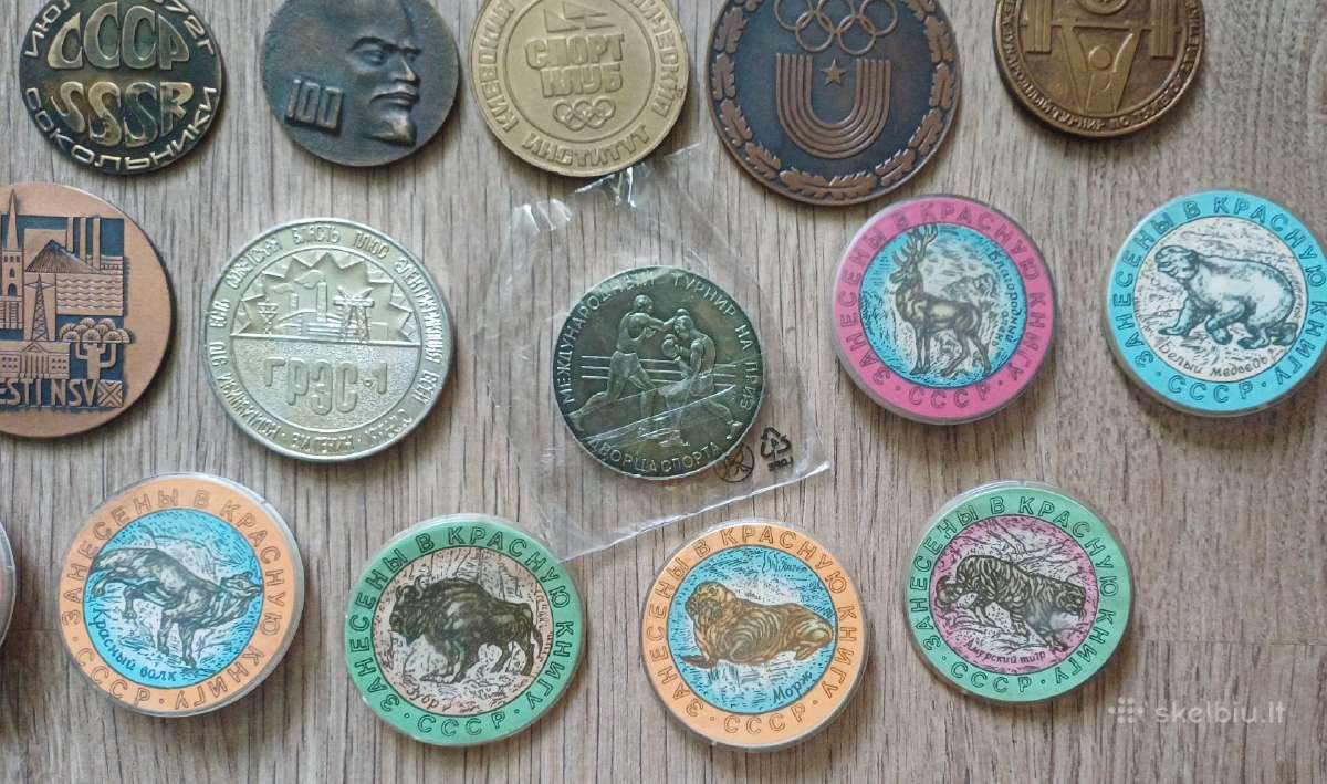 Medaliai ženkliukai rinkinys virš 110 vnt - nuotraukos Nr. 10