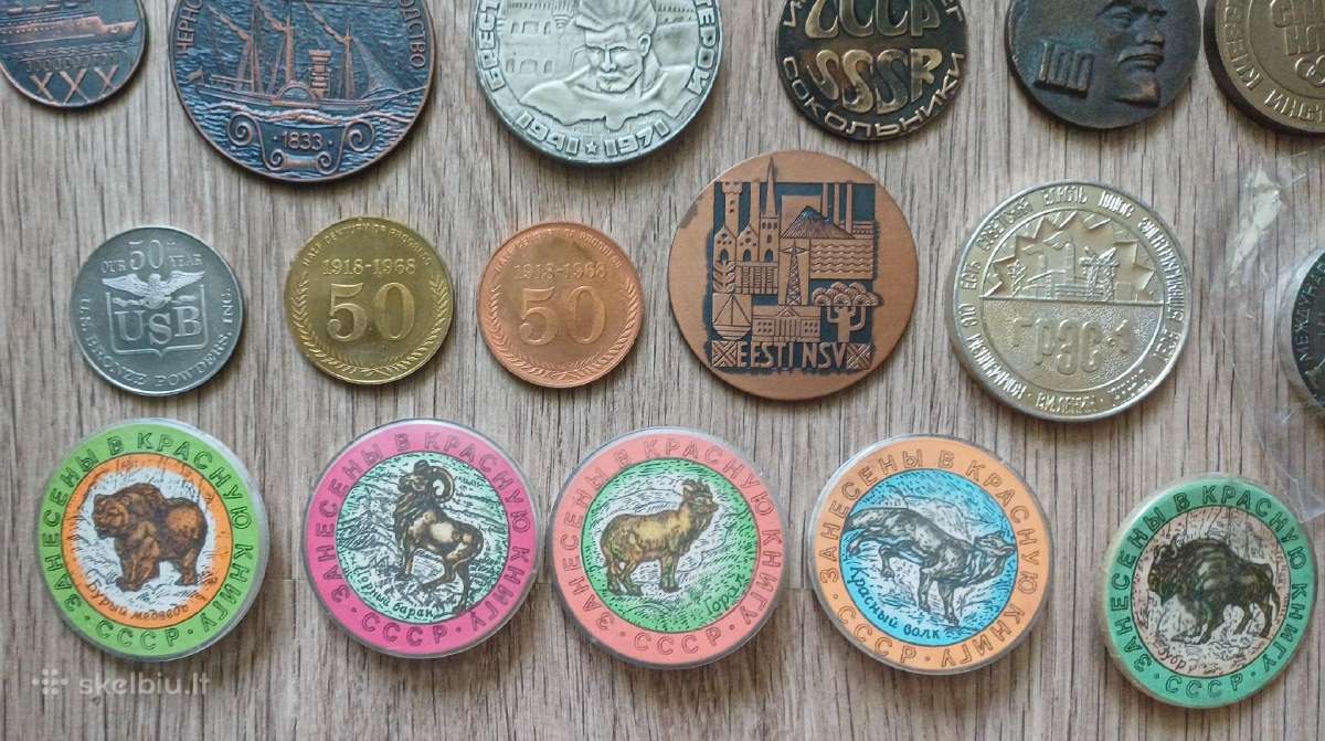Medaliai ženkliukai rinkinys virš 110 vnt - nuotraukos Nr. 11