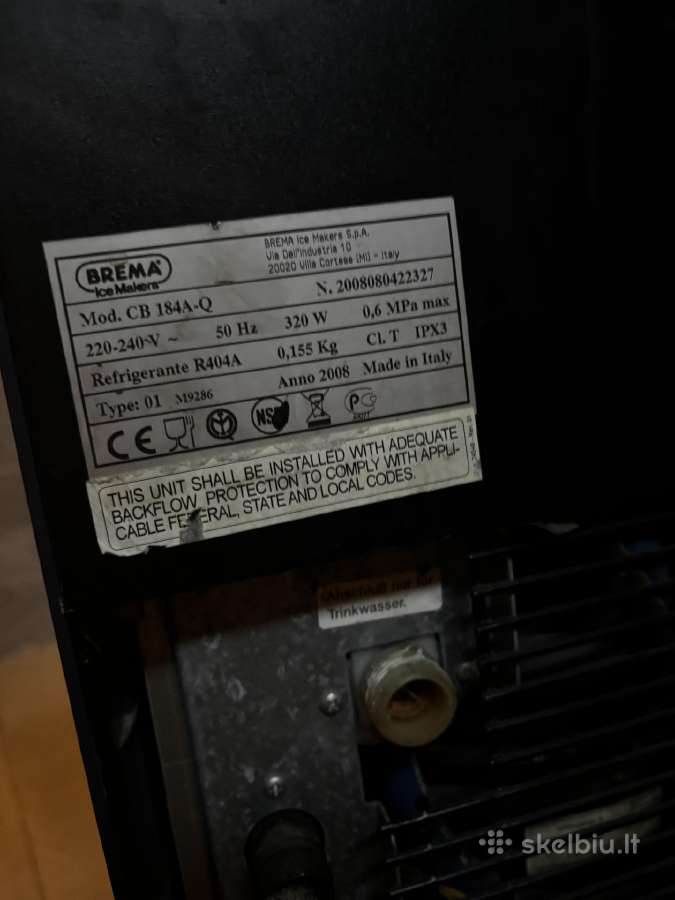 Pramoninis ledų kubelių aparatas Brema Cb 184a-q - nuotraukos Nr. 2