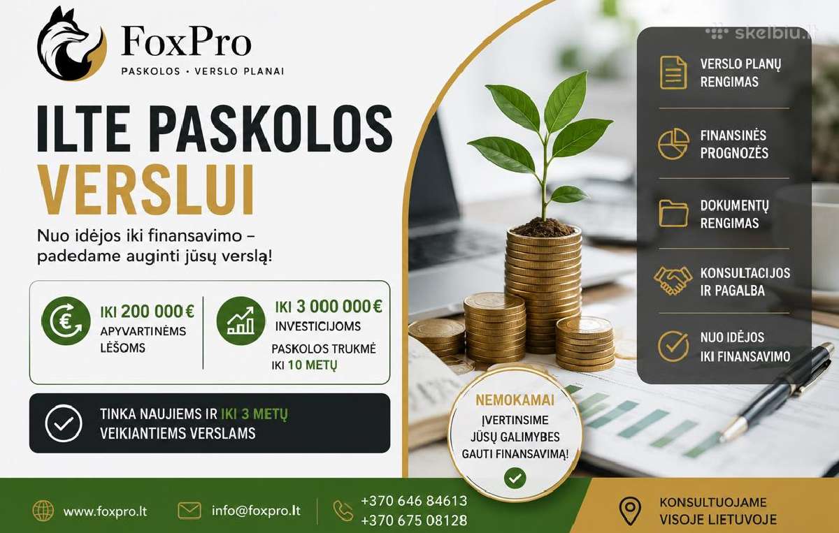 Verslo planaipaskolosinvesticiniai projektai - nuotraukos Nr. 9