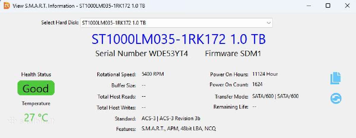 Seagate St1000lm035 1 TB HDD - nuotraukos Nr. 3