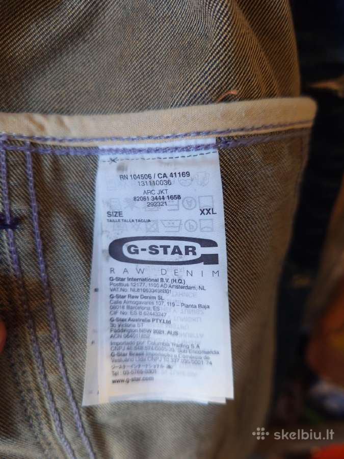 G-star Raw vyriškas dzinsinis švarkas - nuotraukos Nr. 5
