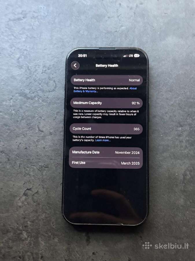 Parduodu iPhone 16 pro juodas - nuotraukos Nr. 3